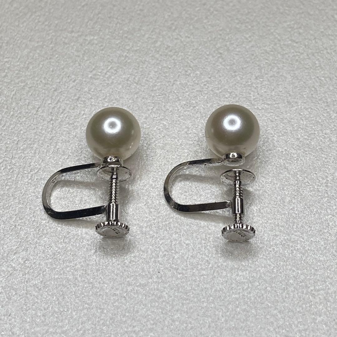 あこや本真珠 ネックレス イヤリング パール 約7.5〜8.0mm 大珠