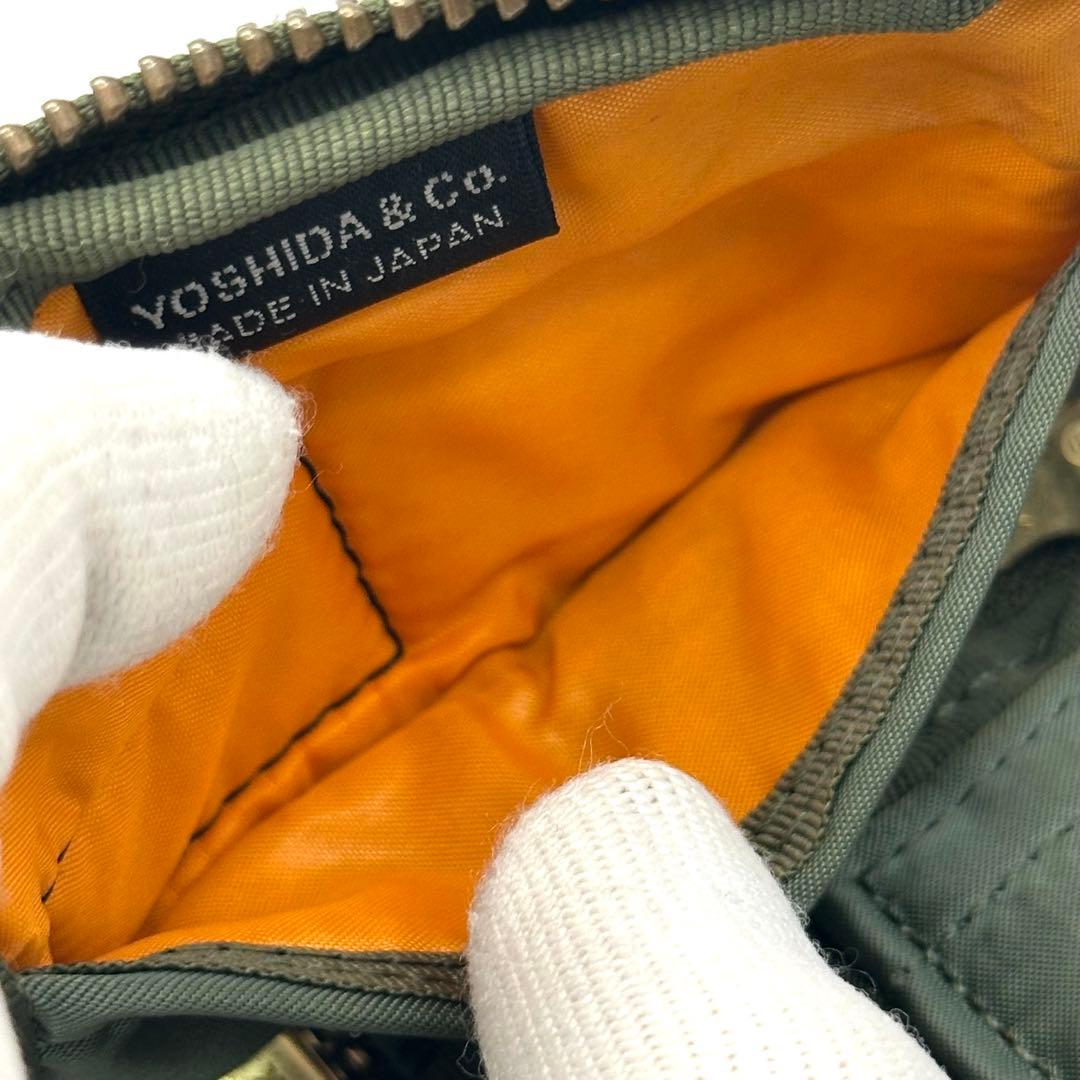 【良品】PORTER ポーター タンカー 6連 キーケース ラウンドジップ 緑