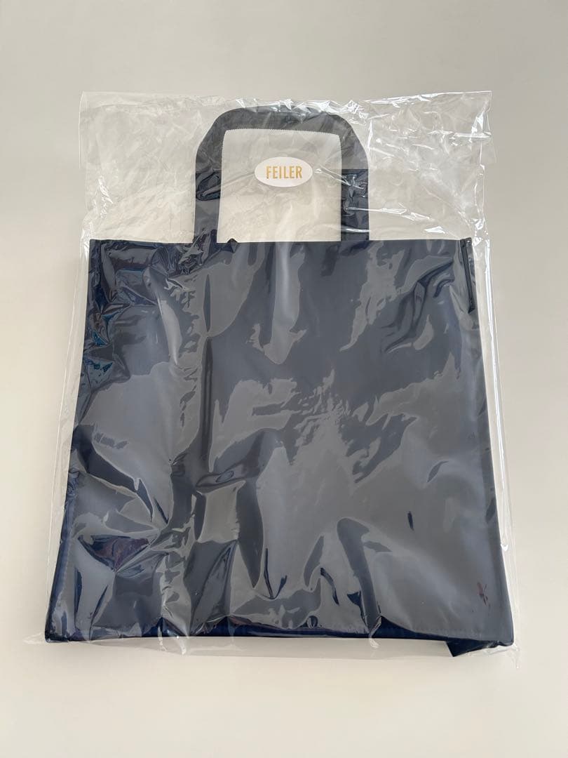 FEILER 学校フェイラー　ネイビー　ハイジ　トートバッグ　スクエア