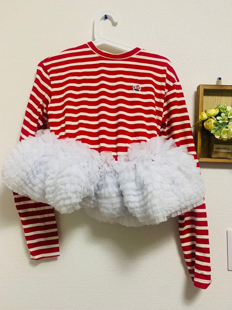 トップス Bibiy FRANCINE TULLE TOP RED