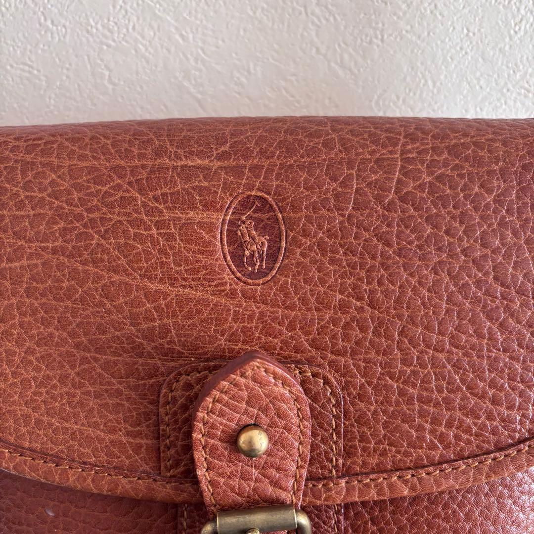 希少 RALPHLAUREN レザーショルダーバッグ ヴィンテージ