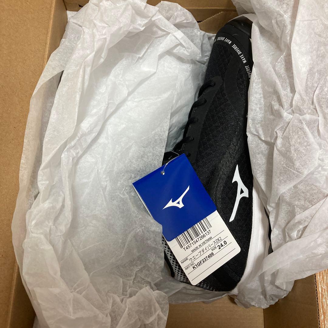 Mizuno WAVE DIVERSE DE 2 ブラック 24.0 cm