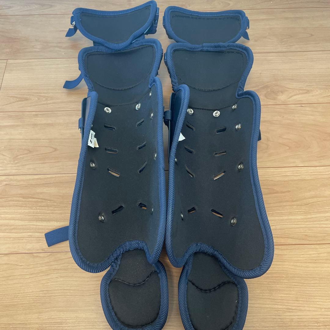 相談中ssk キャッチャー用 レガース 青　防具