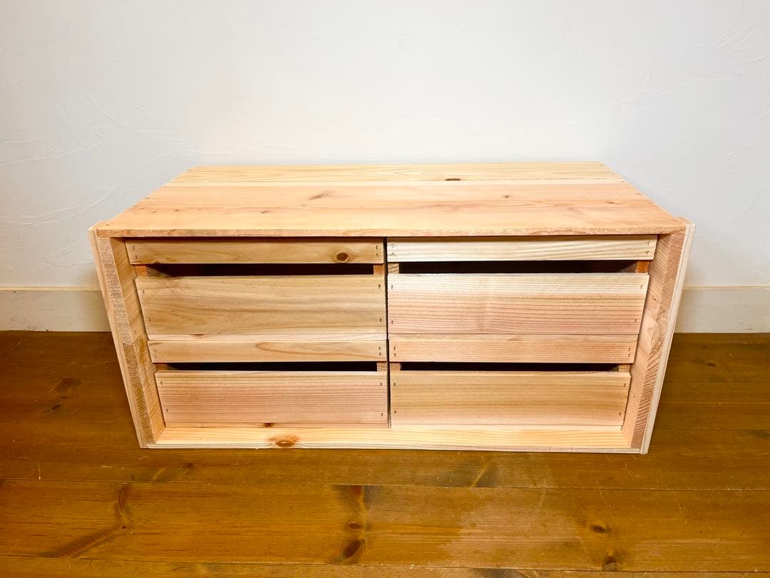 あお☆ りんご箱 2箱 & 収納小箱 4箱