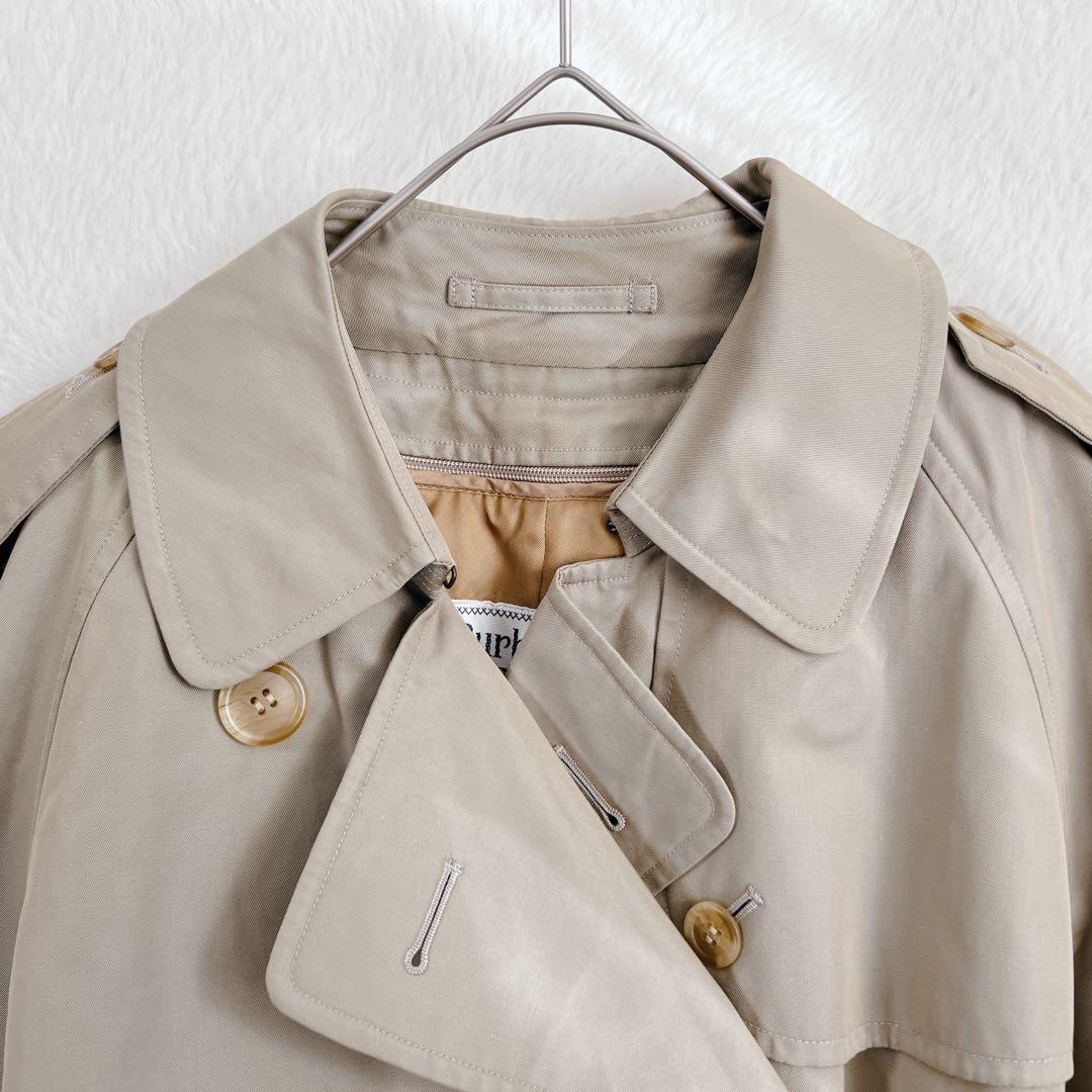 美品✨バーバリー ロング トレンチコート ウールライナー マキシ丈 カーキ