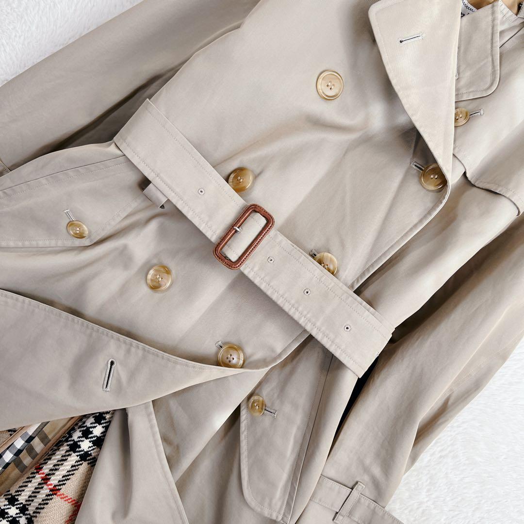 美品✨バーバリー ロング トレンチコート ウールライナー マキシ丈 カーキ