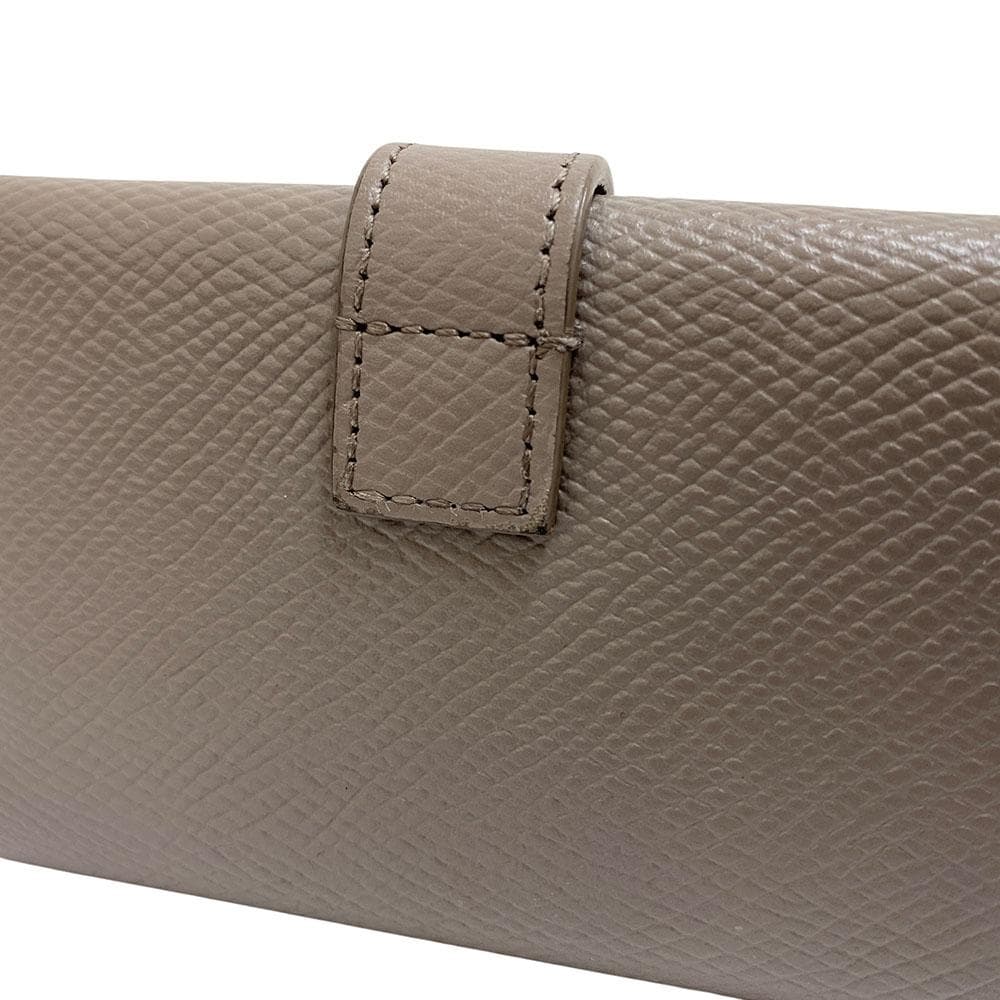 美品 CELINE セリーヌ キーケース 6連 レザー カーフスキン グレージュ