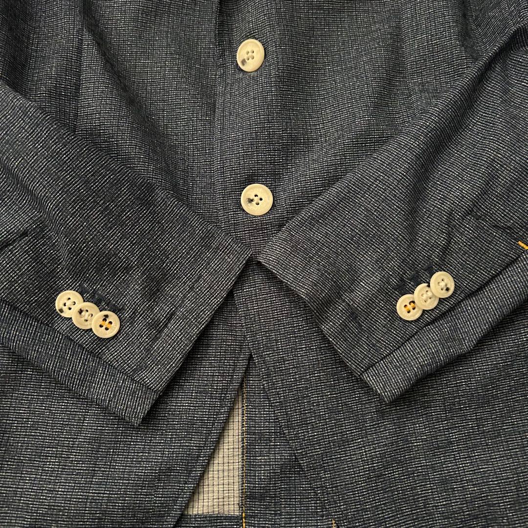 ZARA MAN 総柄 デニム調 サマー セットアップ