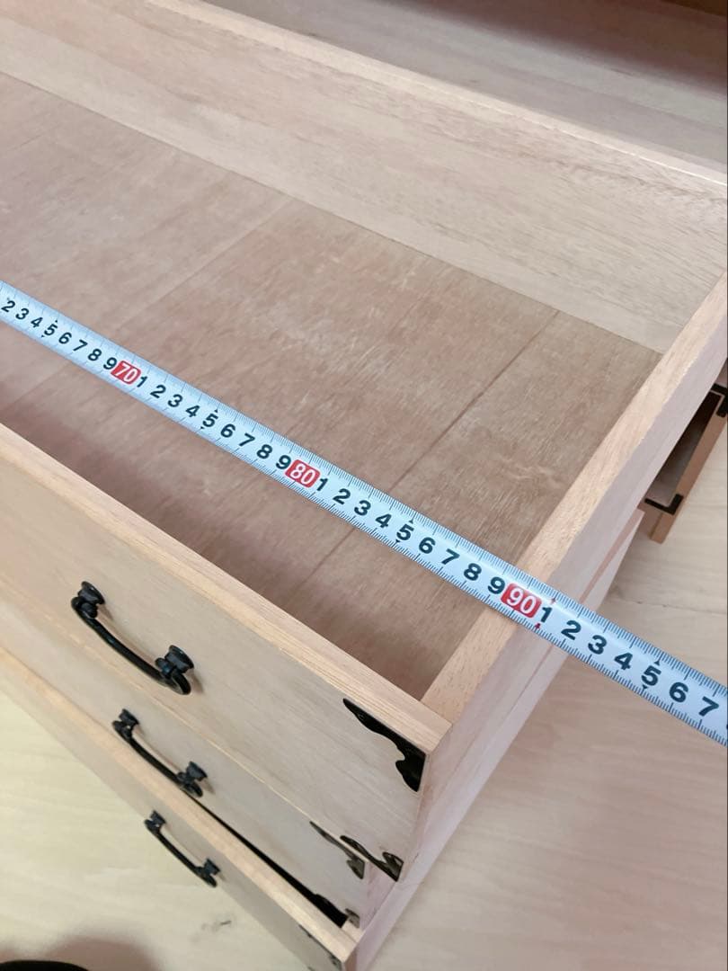 桐箪笥　桐タンス 3段　着物たんす　和装　収納　幅95×高さ57×奥行き45