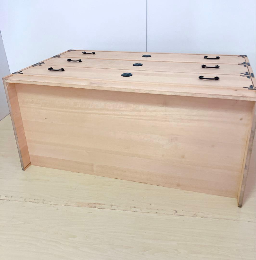 桐箪笥　桐タンス 3段　着物たんす　和装　収納　幅95×高さ57×奥行き45