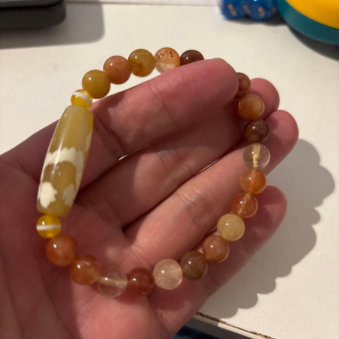 めちゃくちゃ綺麗！黄龍神五爪天珠！ミックスルチル！ズドドーンとくる！