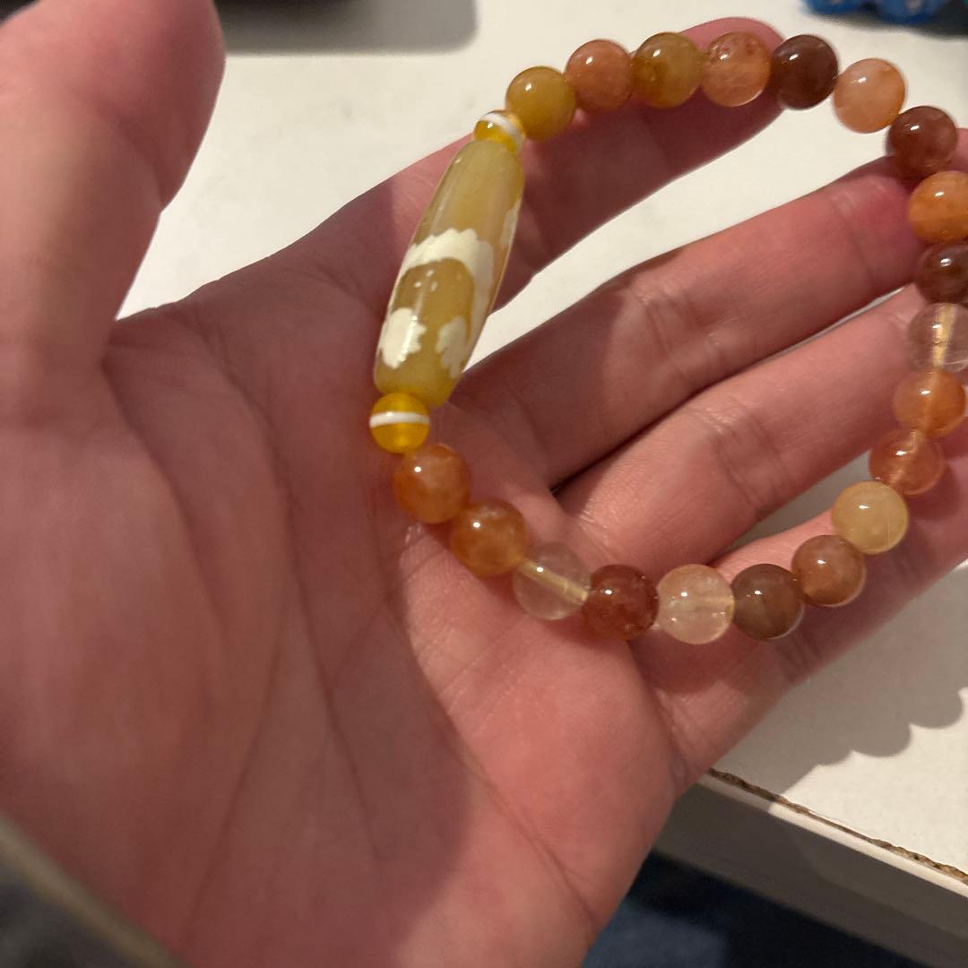 めちゃくちゃ綺麗！黄龍神五爪天珠！ミックスルチル！ズドドーンとくる！