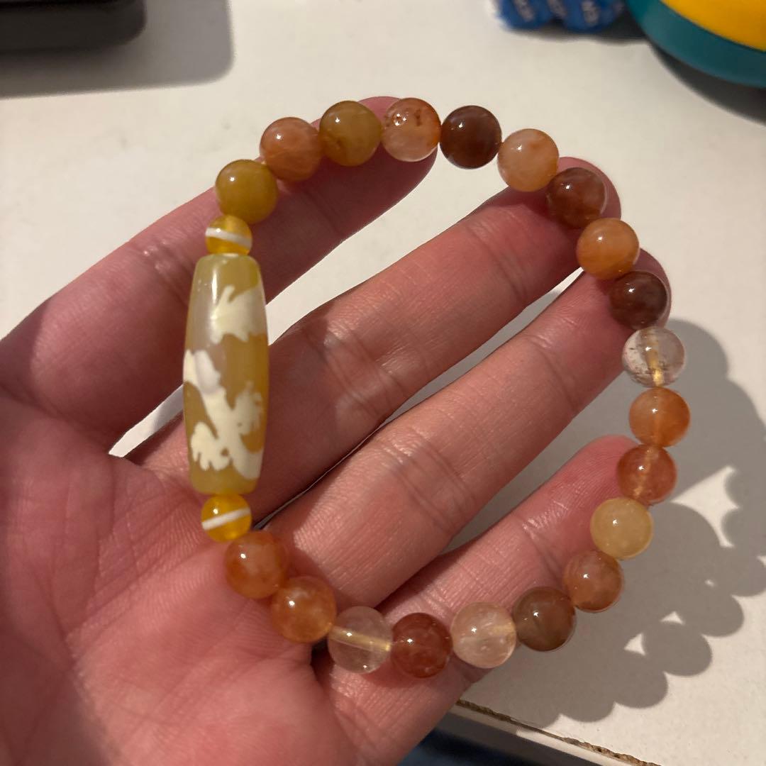 めちゃくちゃ綺麗！黄龍神五爪天珠！ミックスルチル！ズドドーンとくる！