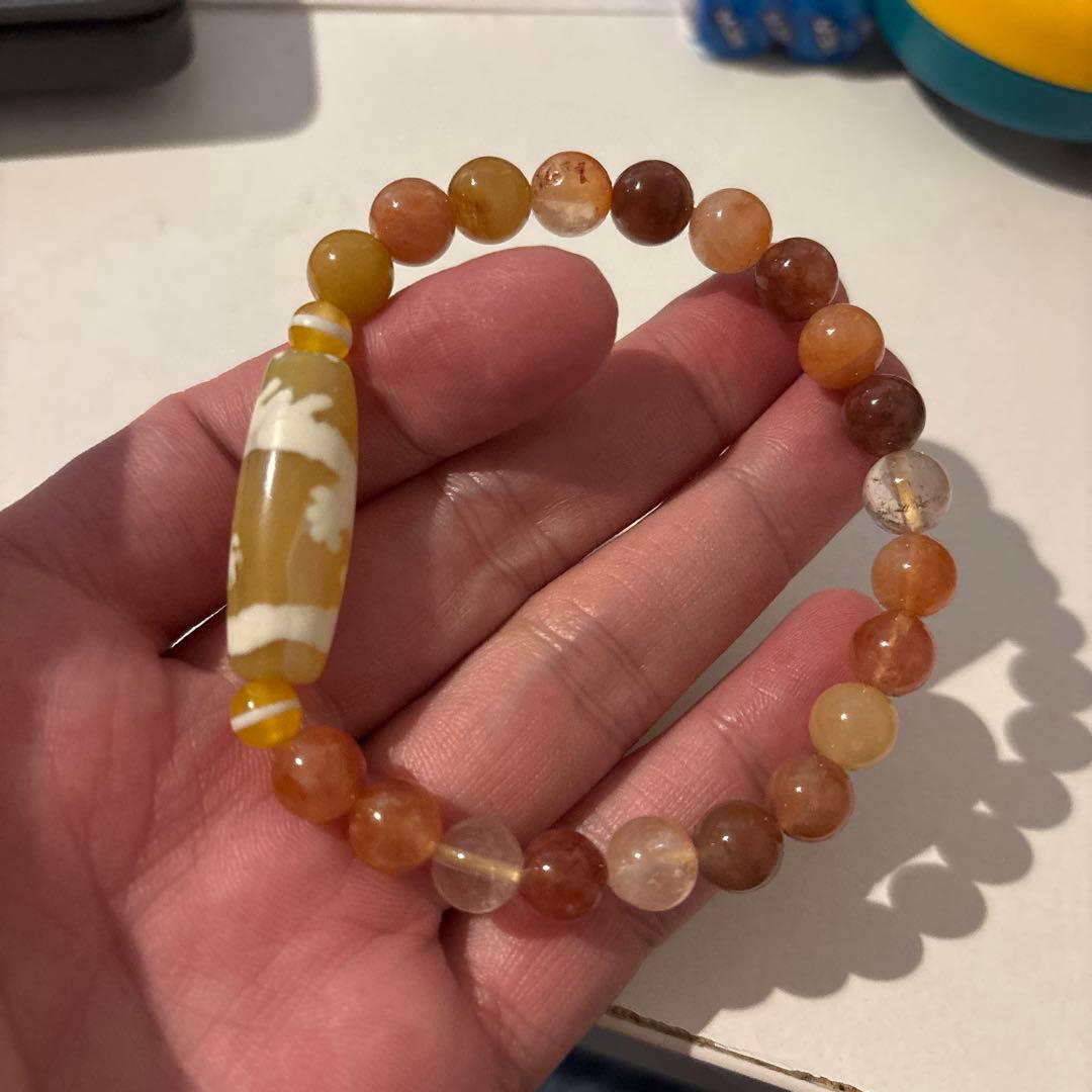 めちゃくちゃ綺麗！黄龍神五爪天珠！ミックスルチル！ズドドーンとくる！