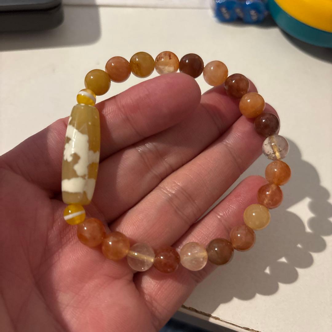 めちゃくちゃ綺麗！黄龍神五爪天珠！ミックスルチル！ズドドーンとくる！