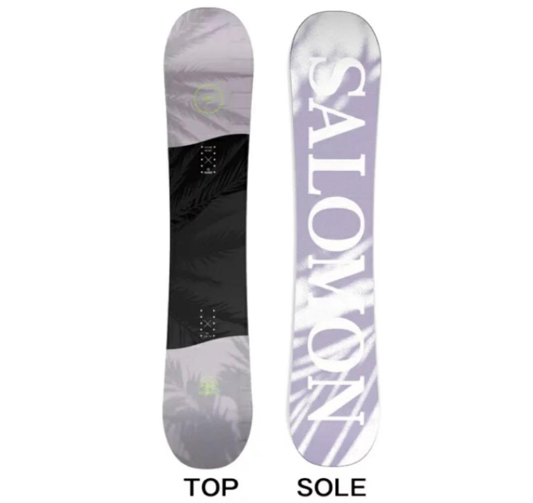 SALOMON スノーボード 紫/黒 バインディング付き