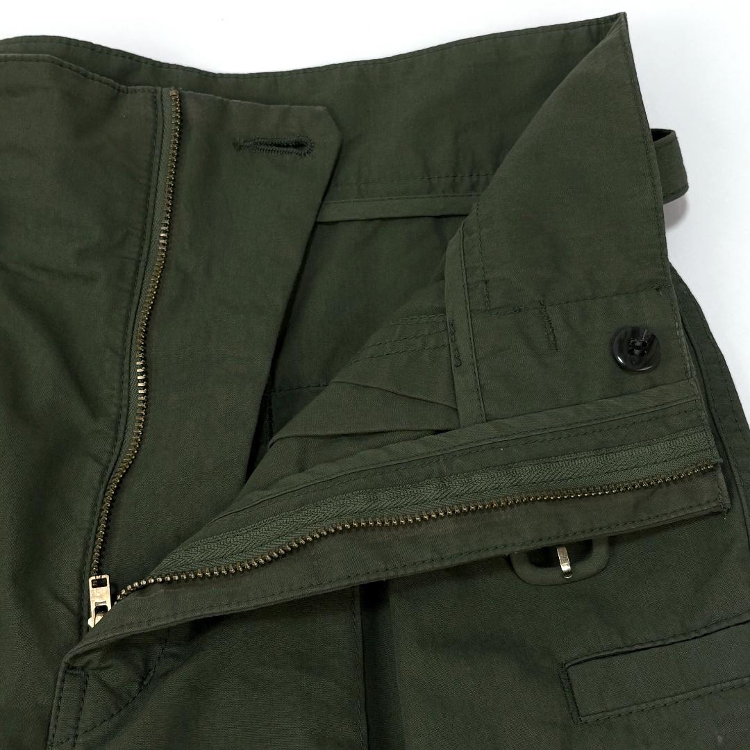 美品 Mame Kurogouchi コットンナイロン タックカーゴトラウザーズ