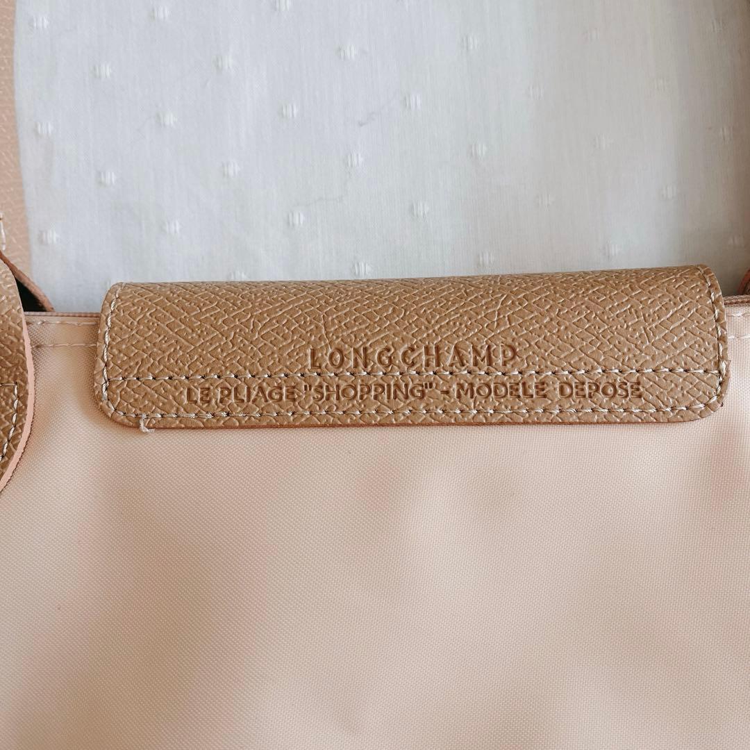 ロンシャン　ルプリアージュLサイズ　トートバッグ　ベージュ