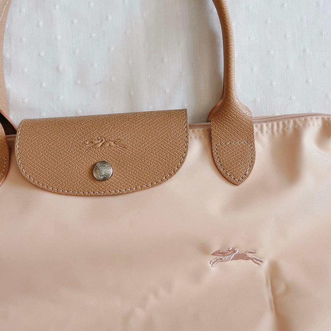 ロンシャン　ルプリアージュLサイズ　トートバッグ　ベージュ