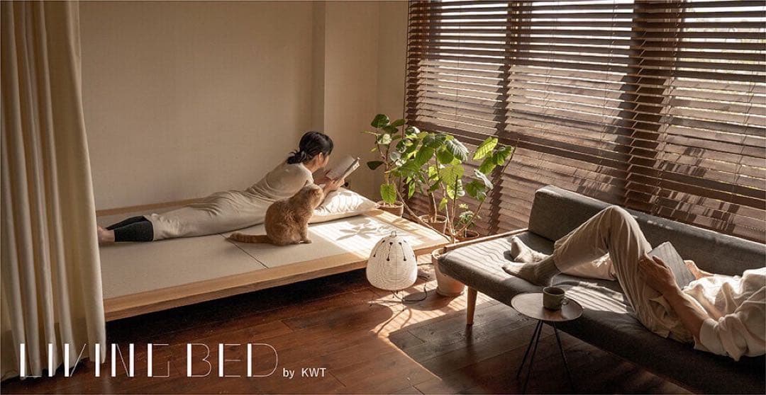 bonkotuLIVING BED リビングベッド 旭川家具 建築家二人