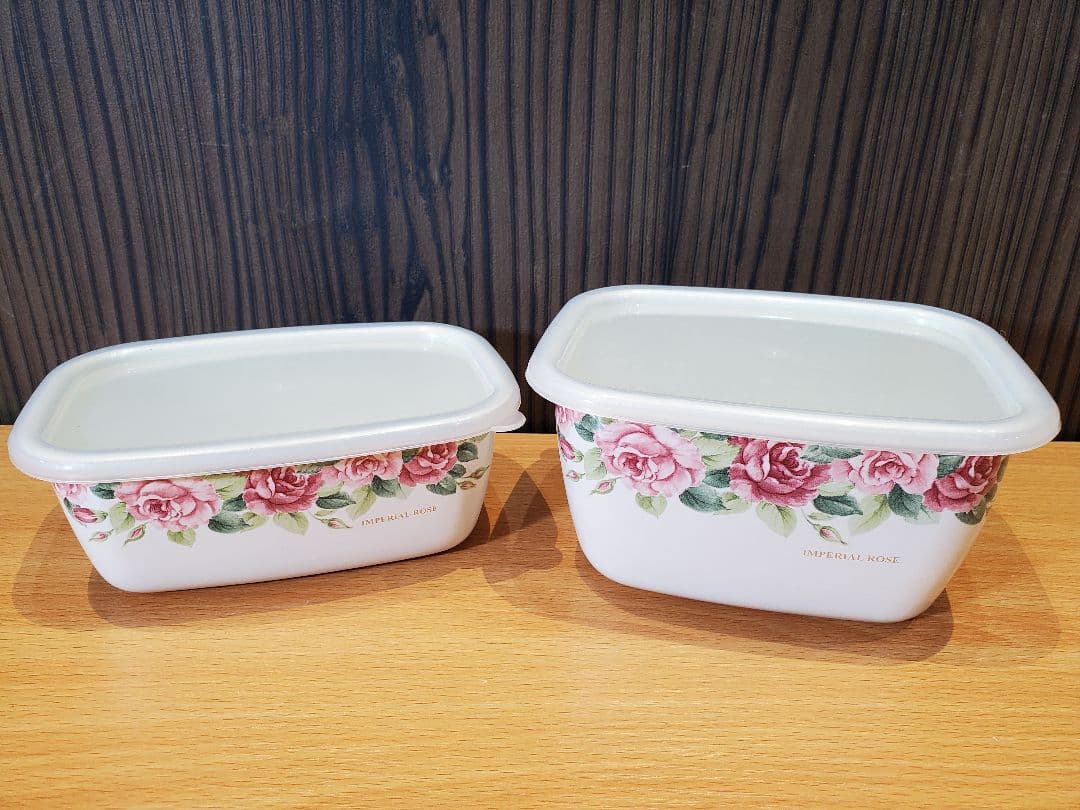 g*n様 エジリー インペリアルローズ ホーロー 保存容器 9点セット 薔薇 ロ