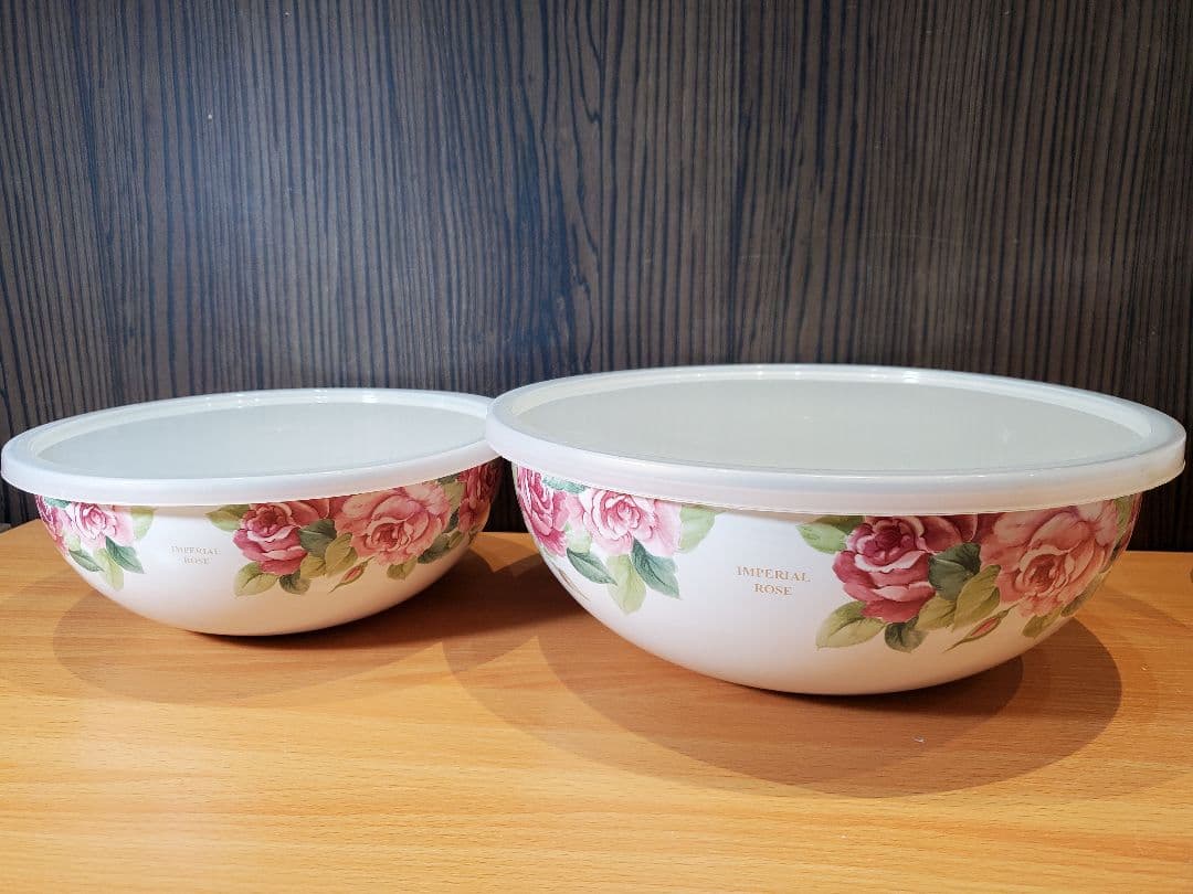 g*n様 エジリー インペリアルローズ ホーロー 保存容器 9点セット 薔薇 ロ