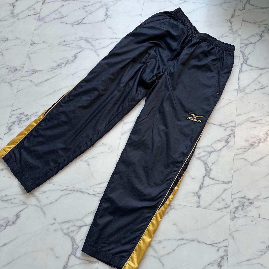Mizuno Proウインドブレイカー　　上下セット ネイビー/ゴールド