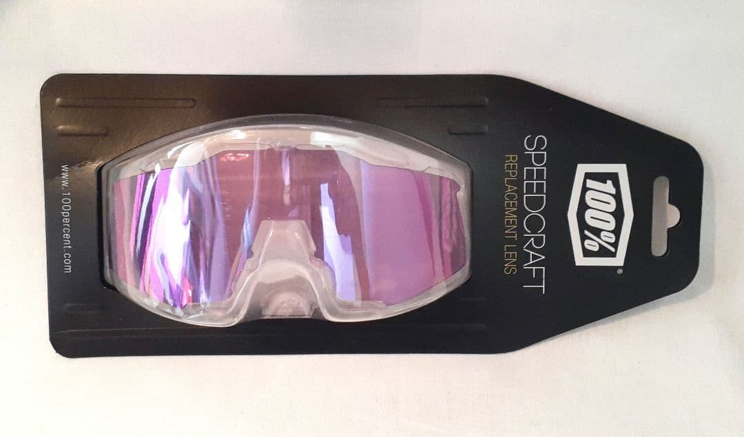 100% Speedcraft 交換レンズ パープルミラーレンズ