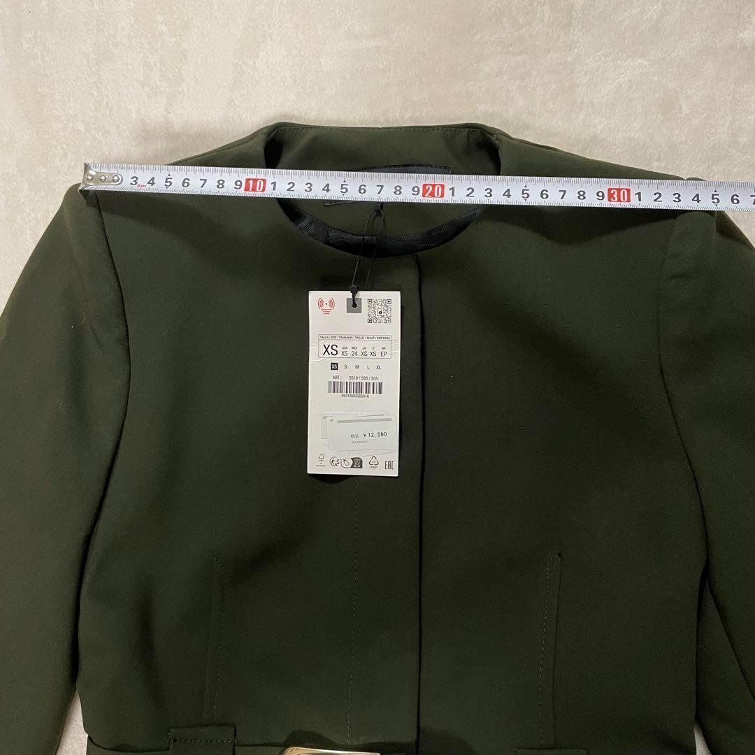 ZARA ザラ　ウエストベルト付きジャケット　ワイドベルトブレザー