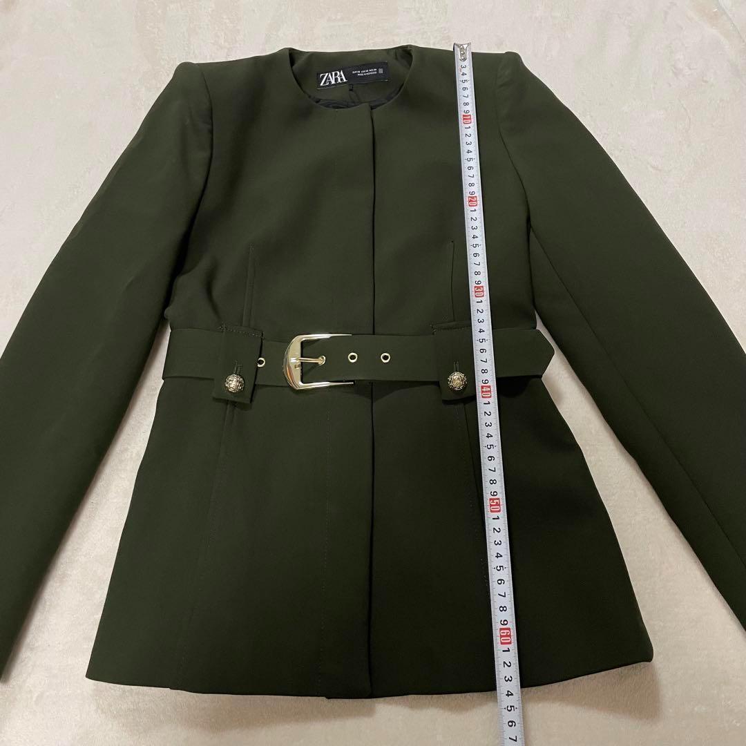 ZARA ザラ　ウエストベルト付きジャケット　ワイドベルトブレザー