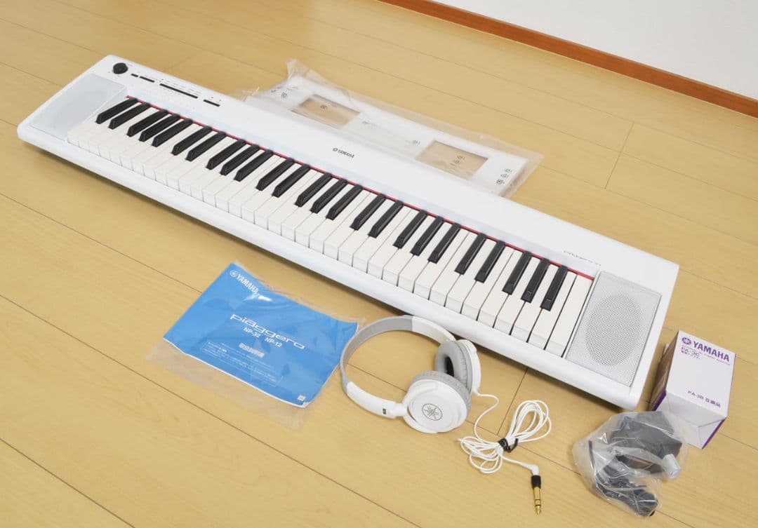 yamaha ピアジェーロ　NP-12　未使用ACアダプタ、ヘッドホン付