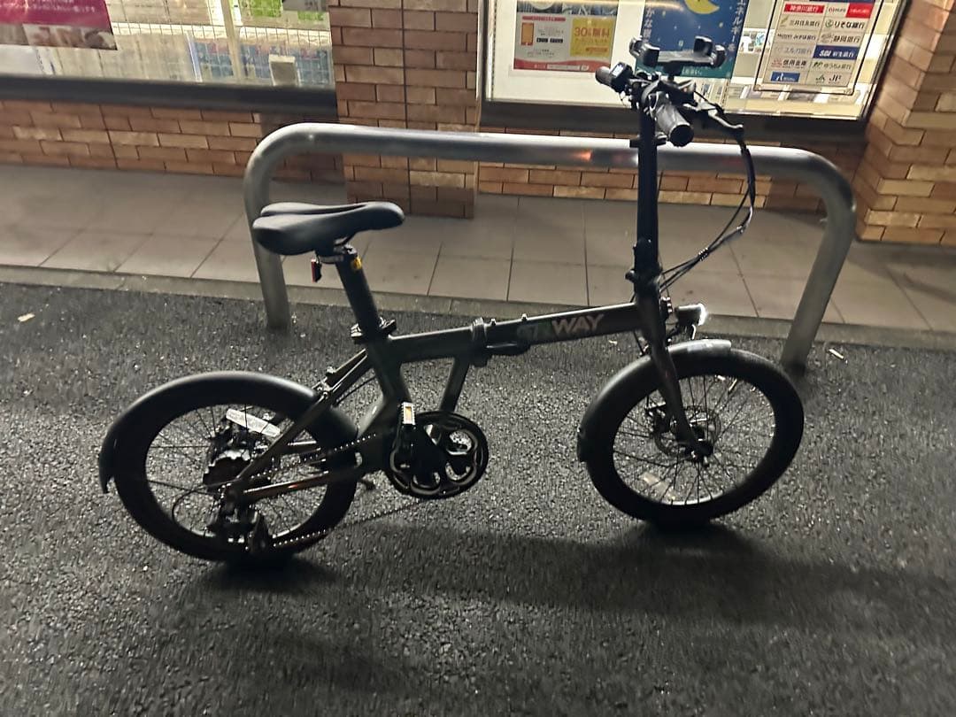 ※linola 　　ERWAY A-01 折りたたみ電動自転車 グレー