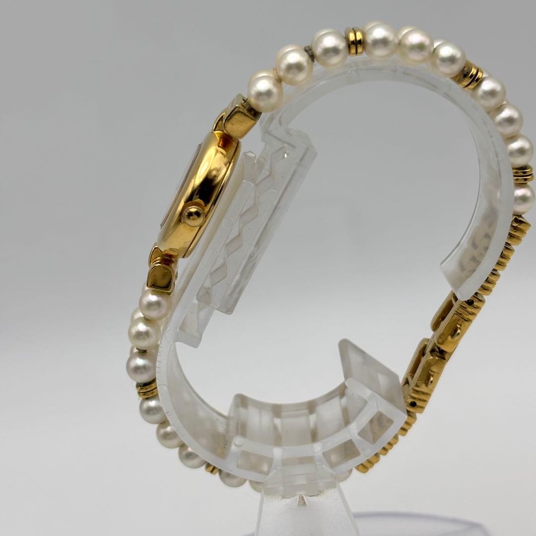 美品✨ミキモト MIKIMOTO JAL パールウォッチ　シェル　腕時計 ドレス