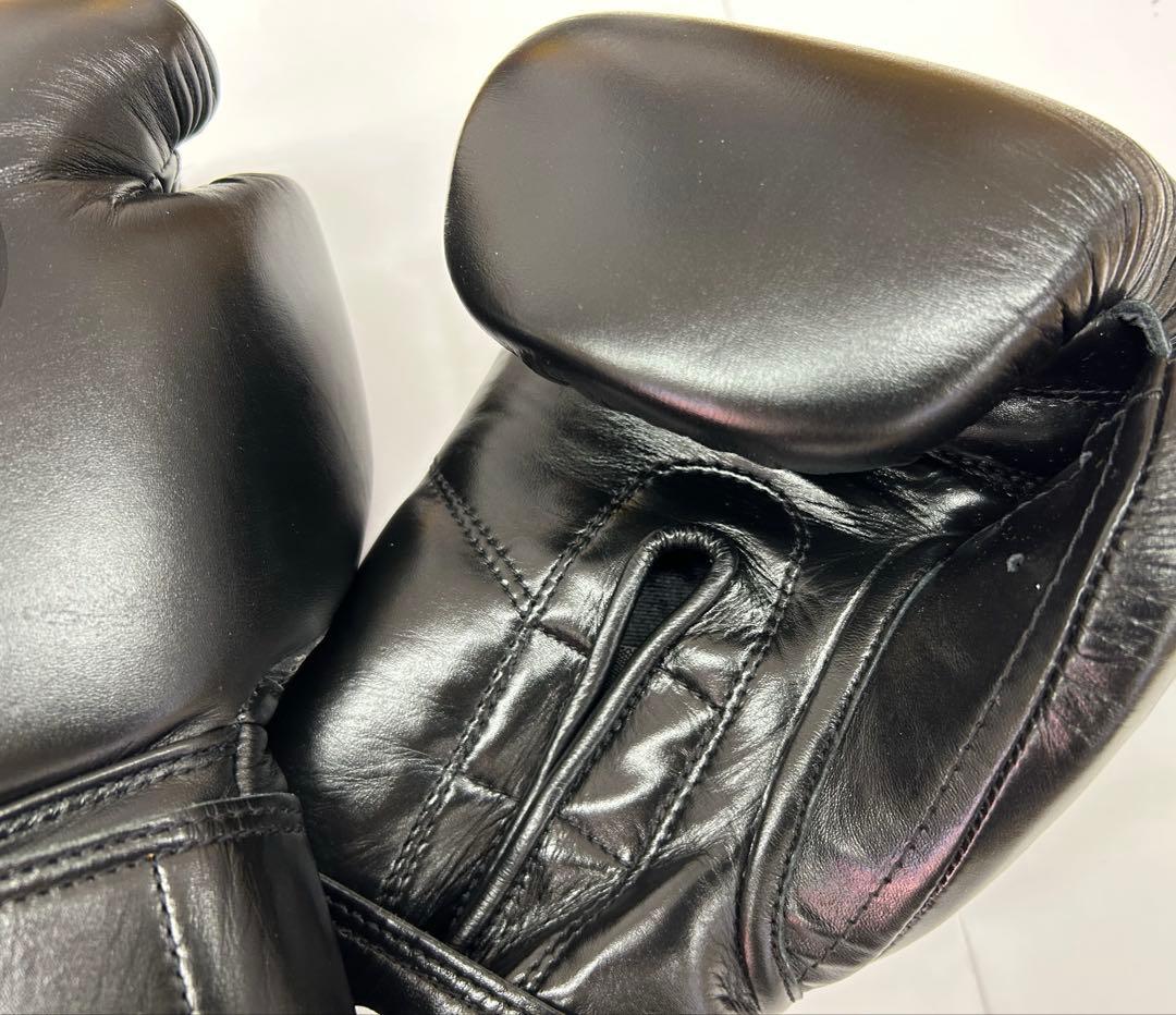 プライズリング　ボクシンググローブ　本革製　10oz 黒
