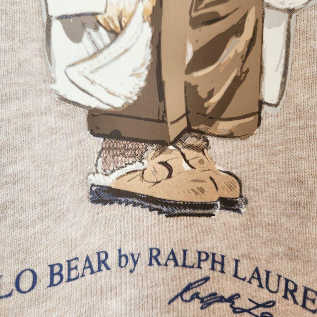 ​【極美品】ポロラルフローレン ポロベア パーカー 刺繍M オートミールベージュ