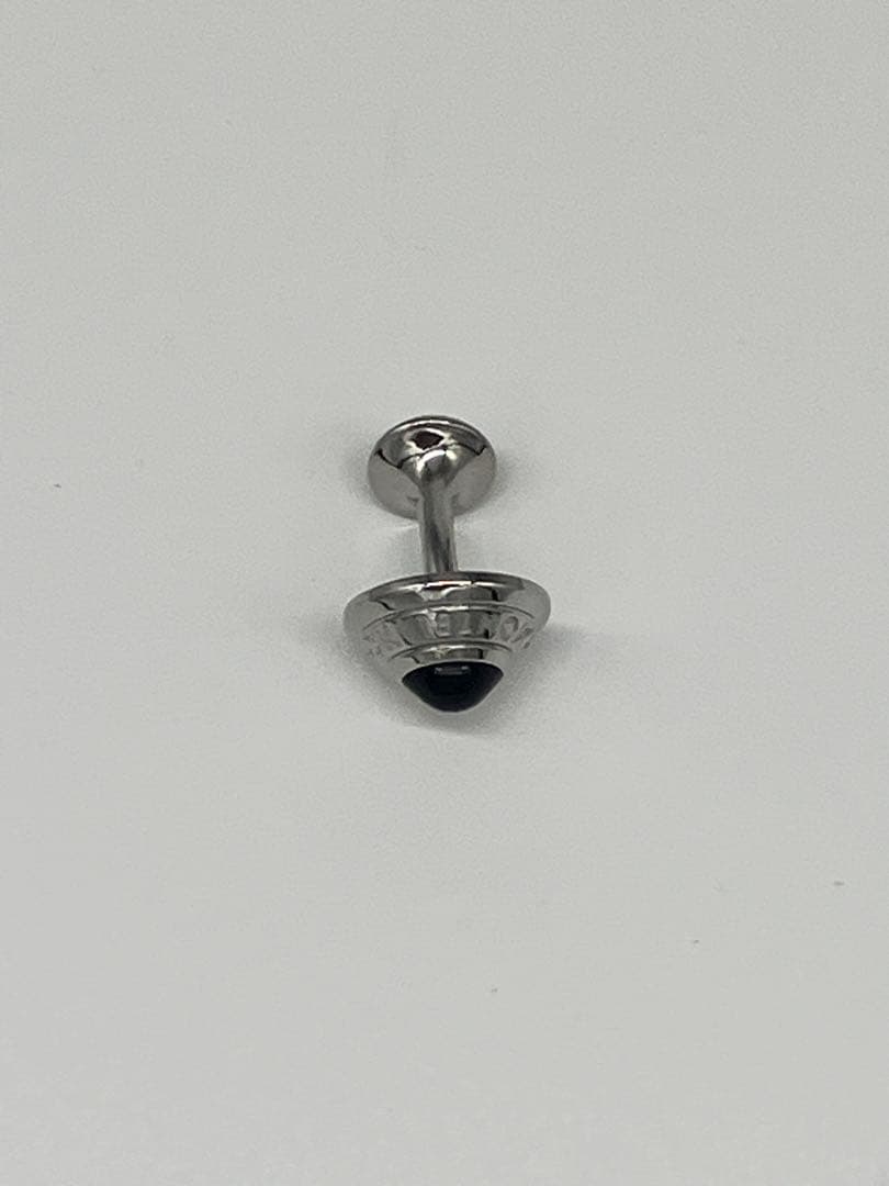 Montblanc カフリンクス シルバー ブラックストーン 1個 本体のみ