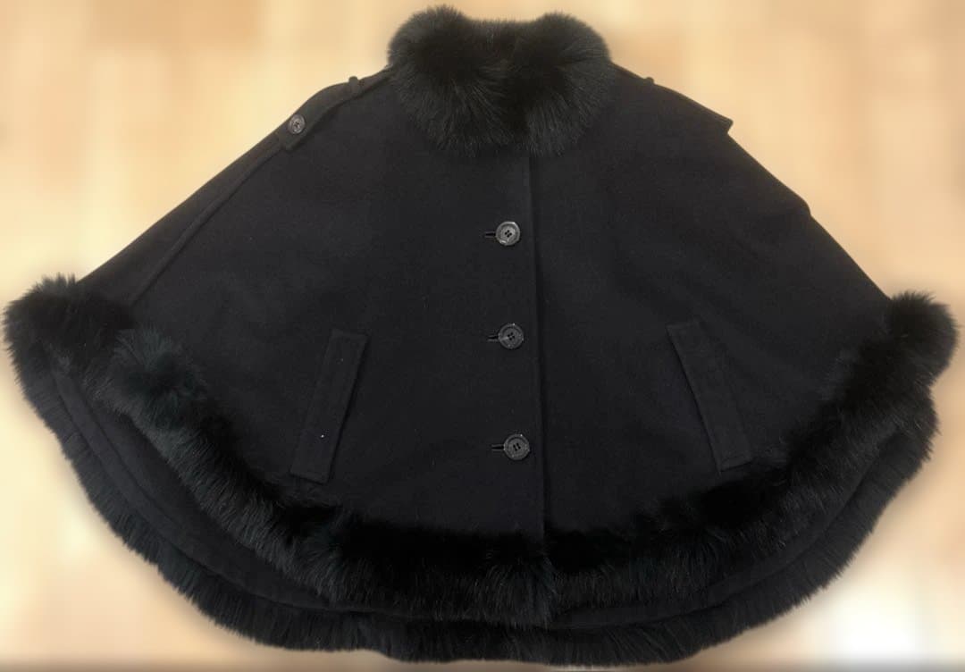 EPOCA ポンチョ　コート　アンゴラ40サイズ