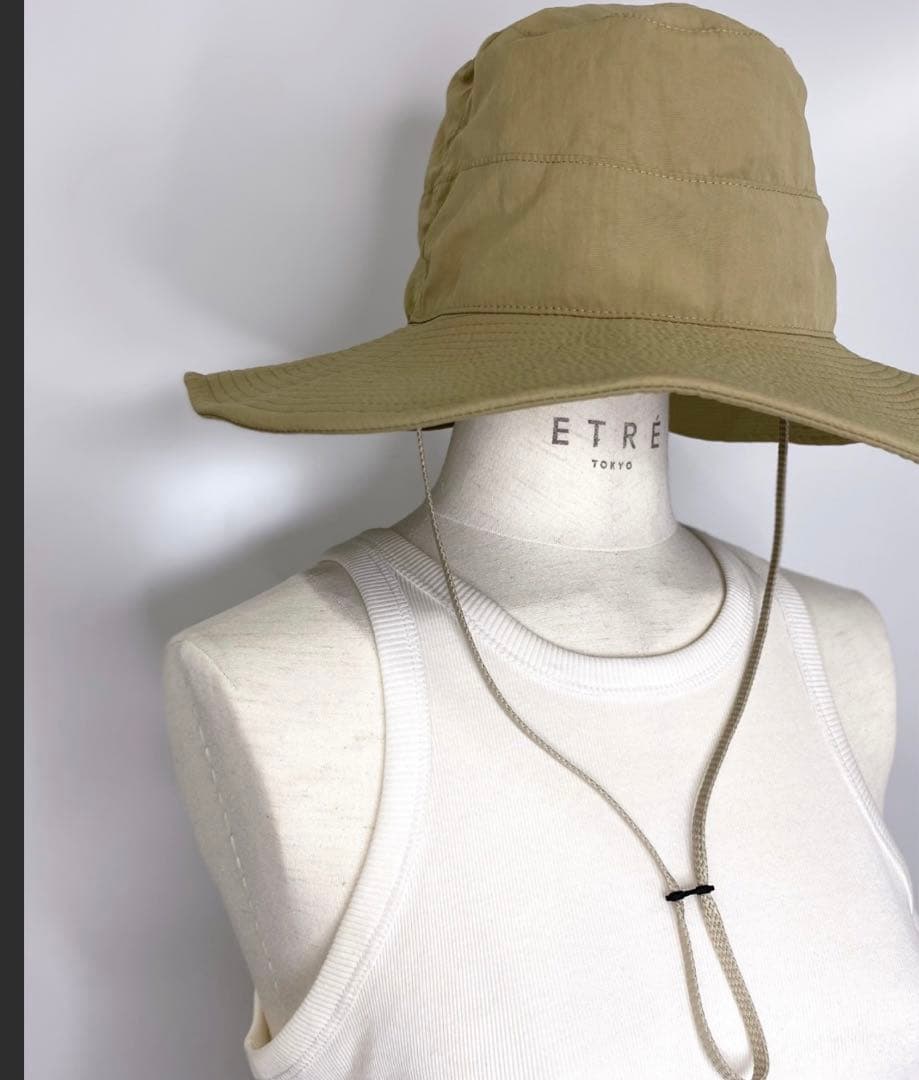 ETRE⭐︎ marihoja ナイロンサファリハット⭐︎ブラック
