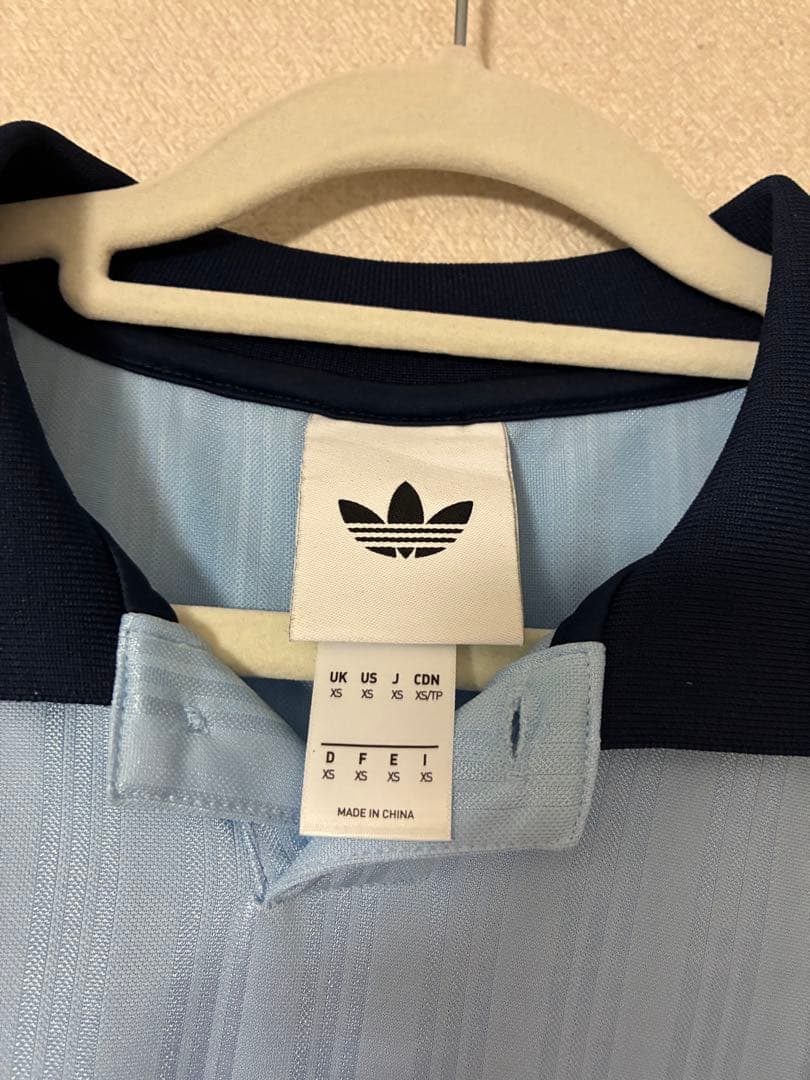 adidas oasis ライトブルーシャツ Lサイズ