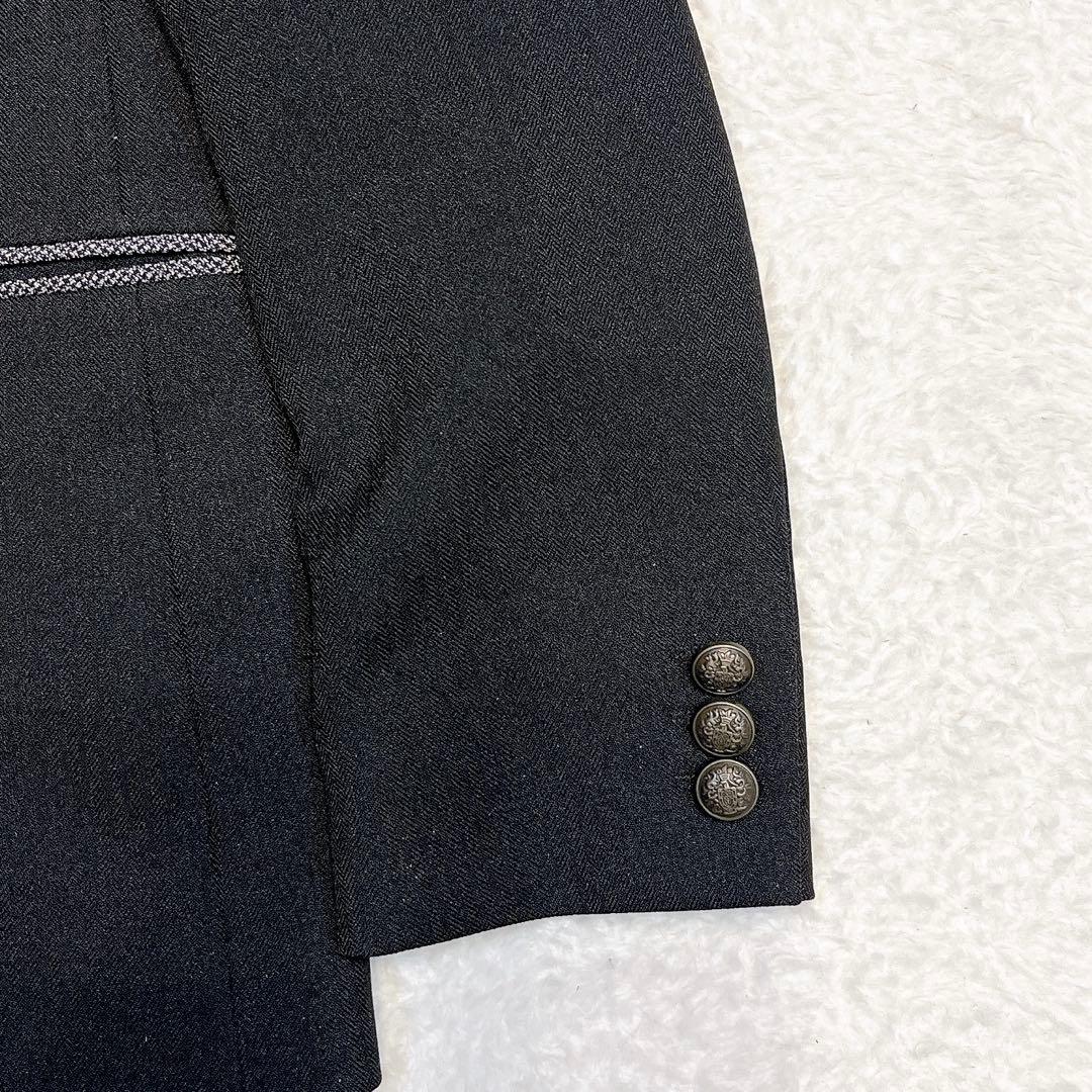 【美品】ミッシェルアルフレッド150男子フォーマルスーツ　６点セット 卒業式　黒