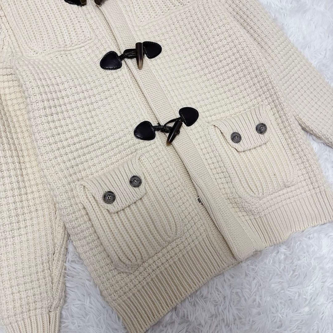 ✨極美品✨Bark バーク ダッフルコート ニット フード付き ホワイト M