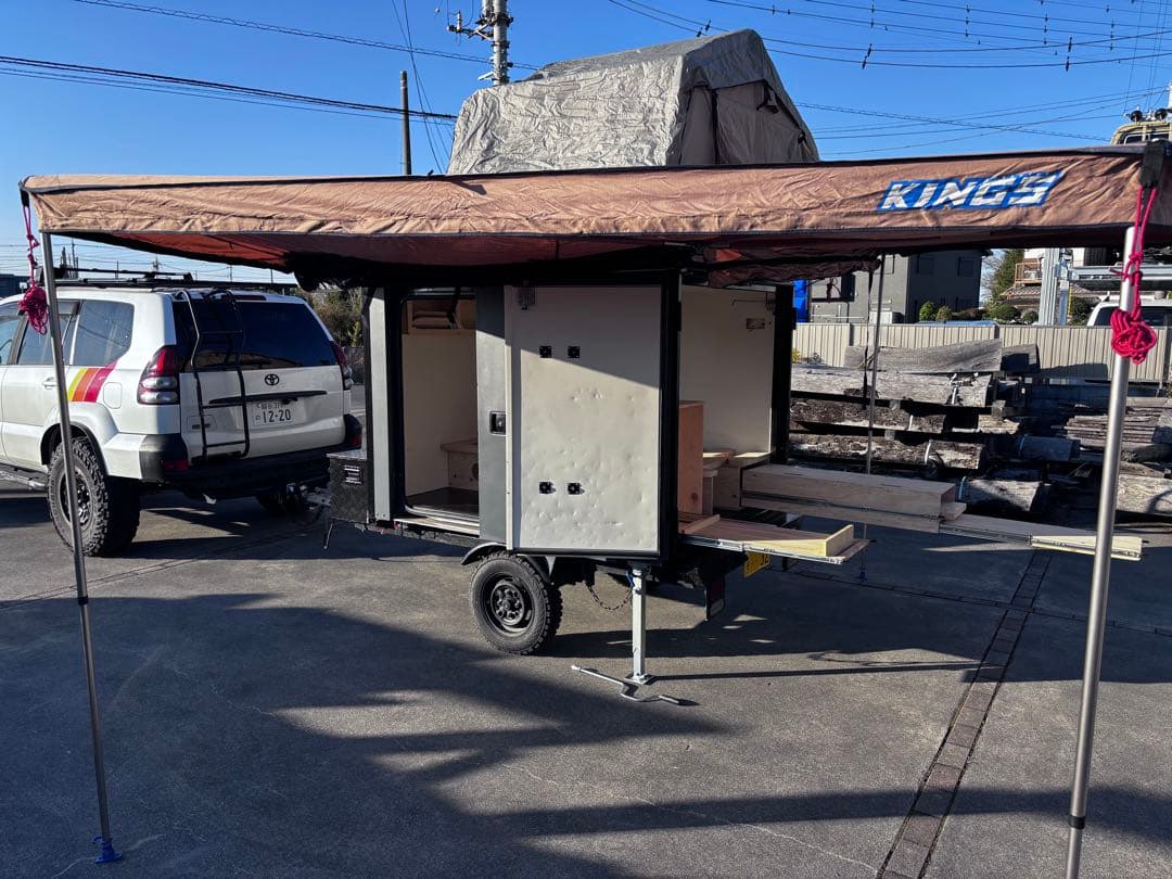 キャンパートレーラー　軽カーゴトレーラー