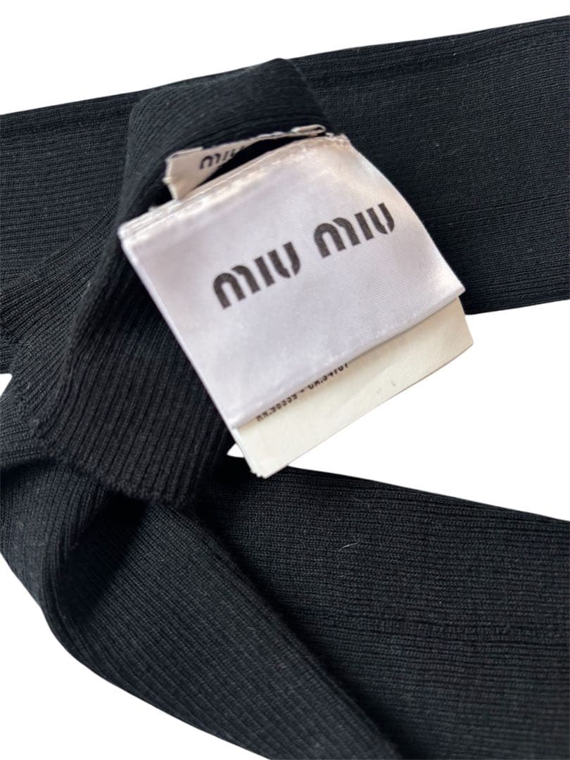 miumiu リブ　アームウォーマー