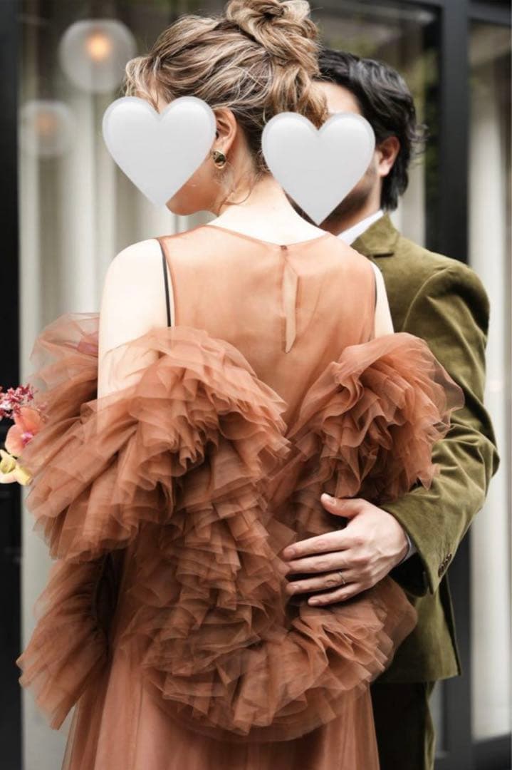 カラードレス amtteliebe 風 ウェディングドレス 結婚