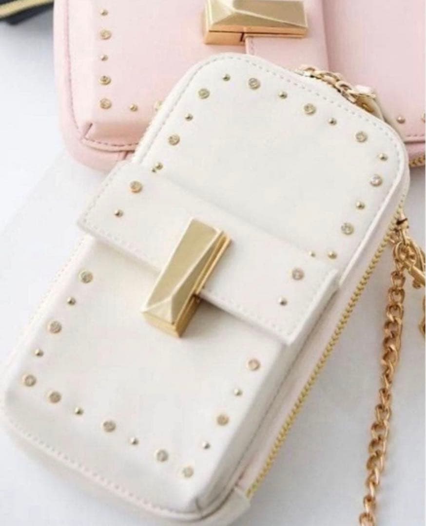 CELFORD 【リュタン】ビジュースタッズマルチショルダー　アイボリー