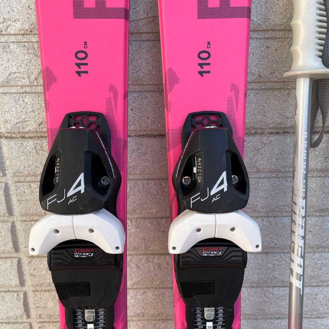 美品フィッシャー FISCHER Ranger 110㎝ スキー板&ポールセット
