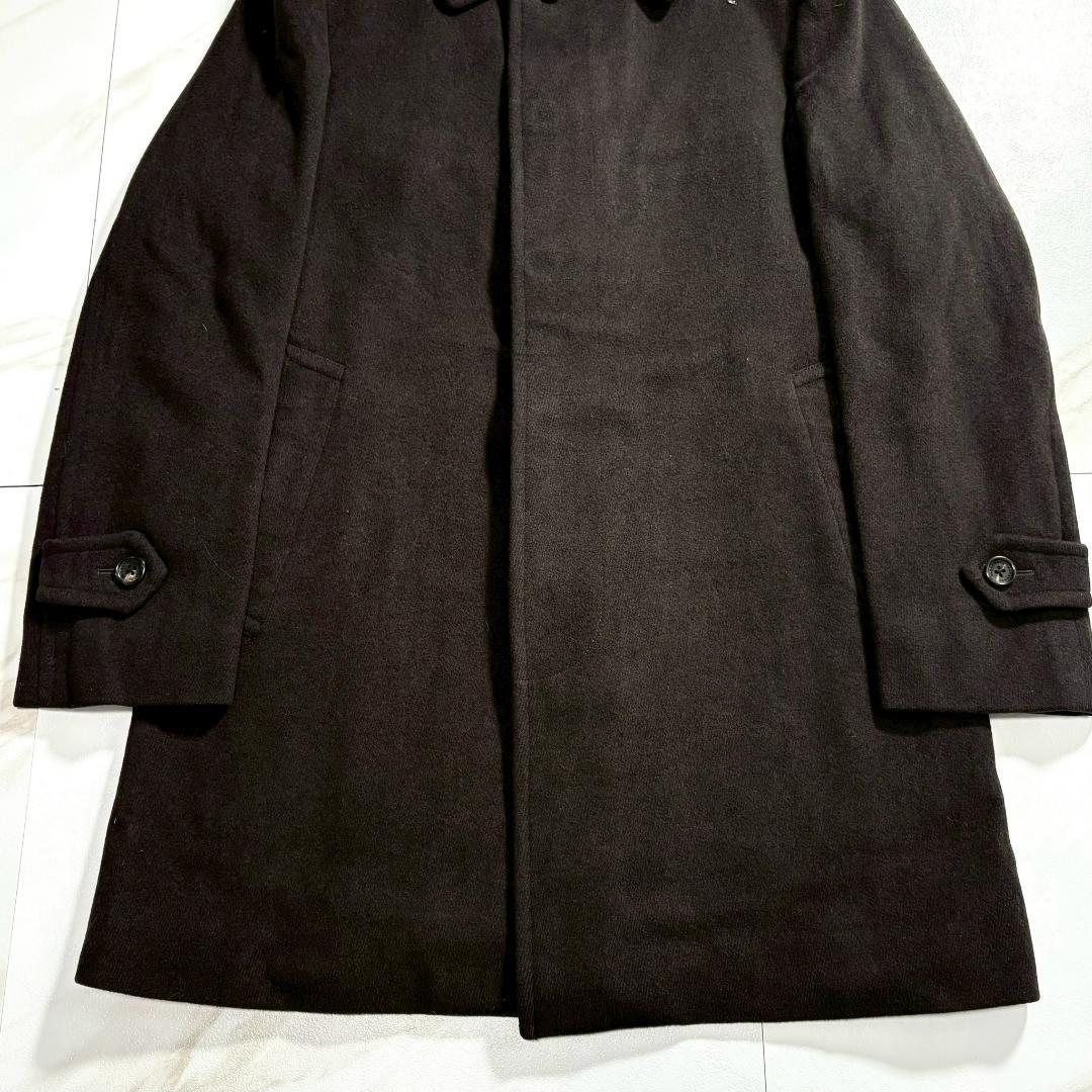 バーバリー ロンドン ステンカラーコート カシミヤ混 裏地シャドーチェック