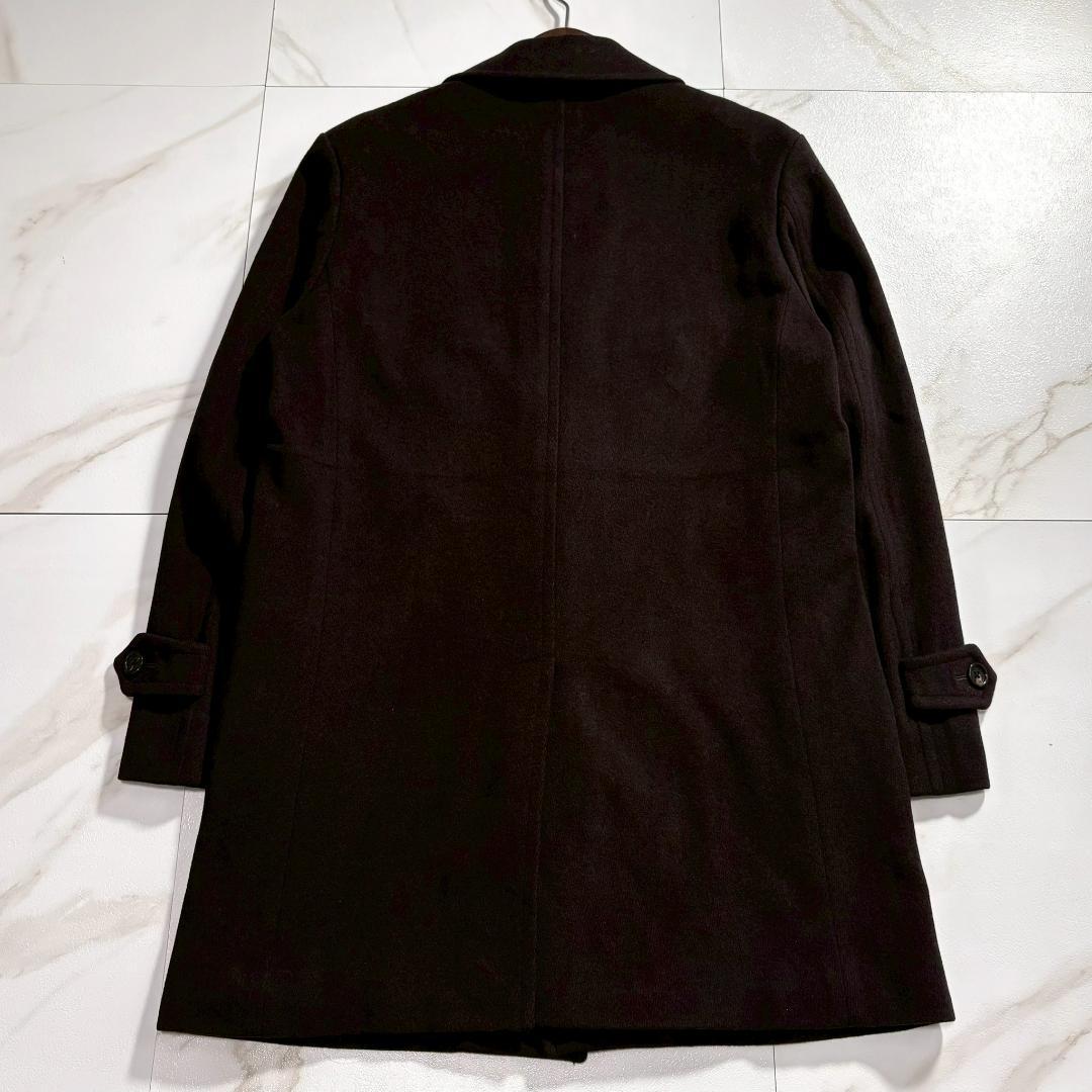 バーバリー ロンドン ステンカラーコート カシミヤ混 裏地シャドーチェック