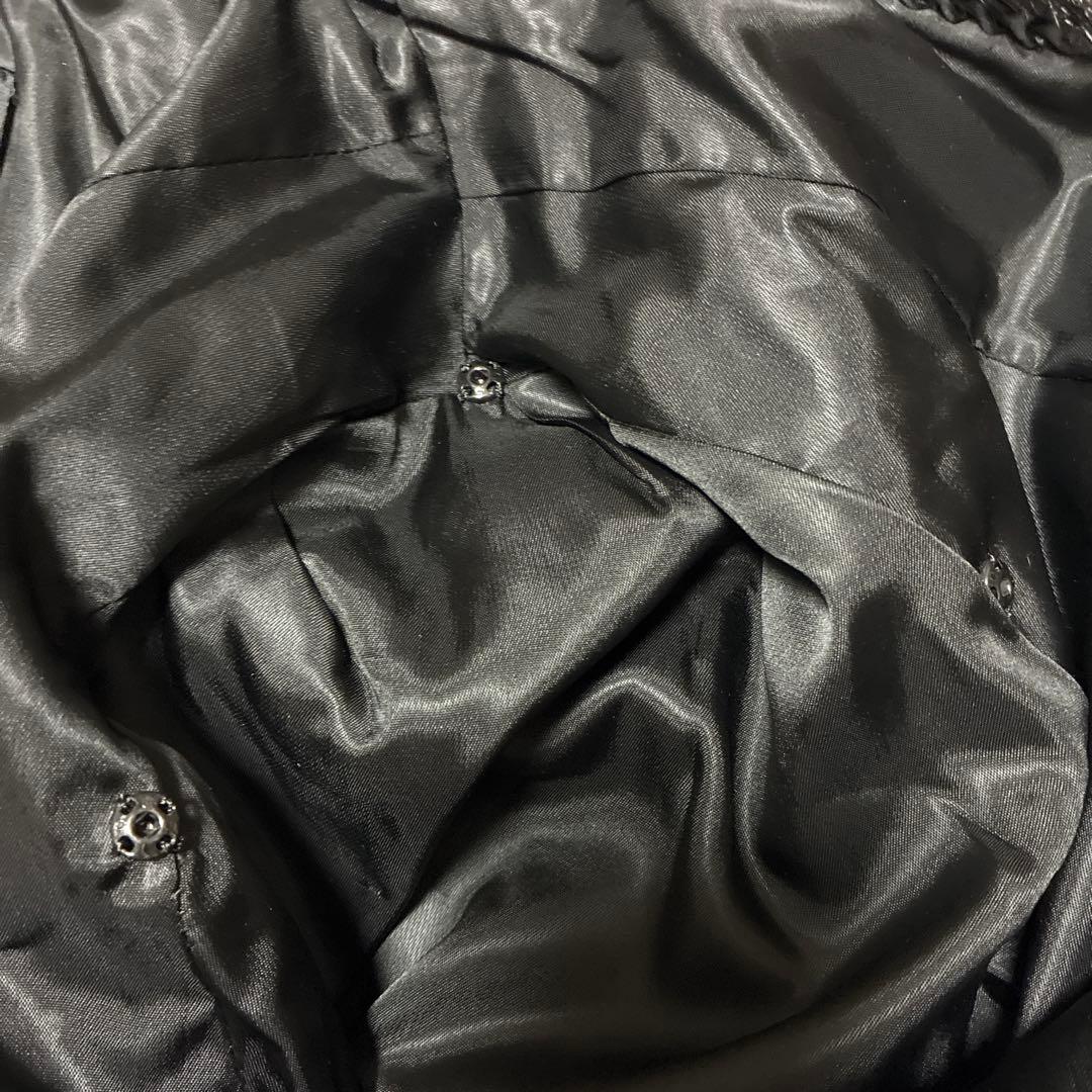 ブラックミンク 毛皮コート ミドル丈 高級 艶　光沢 大きいサイズ　リアルファー