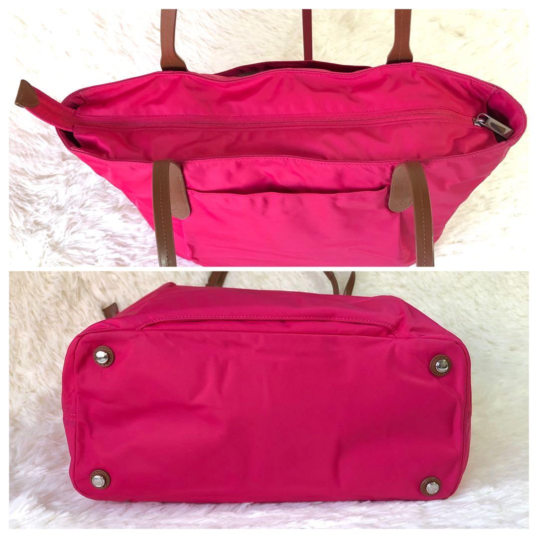 TUMIトートバッグ ナイロン製 ピンク 大容量 A4可 肩かけ可